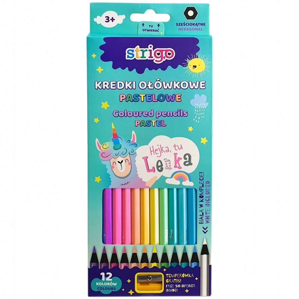 PENCILS 12 PASTEL COLORS LENKA STRIGO PILOT SSC149